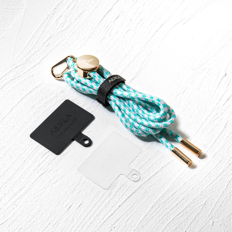 NORE Strap Cell Phone Cord/Holiday Collection/ Green Green - อุปกรณ์เสริมอื่น ๆ - ไนลอน สีเขียว