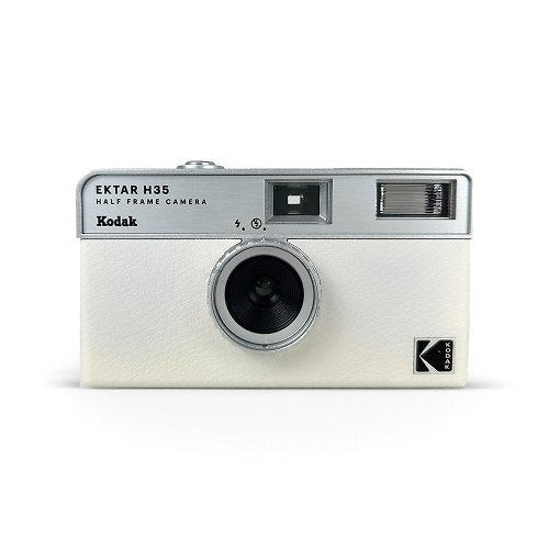 Kodak 柯達底片相機旗艦店 預購中【Kodak 柯達】復古底片相機 Kodak Ektar H35 象牙白 半格