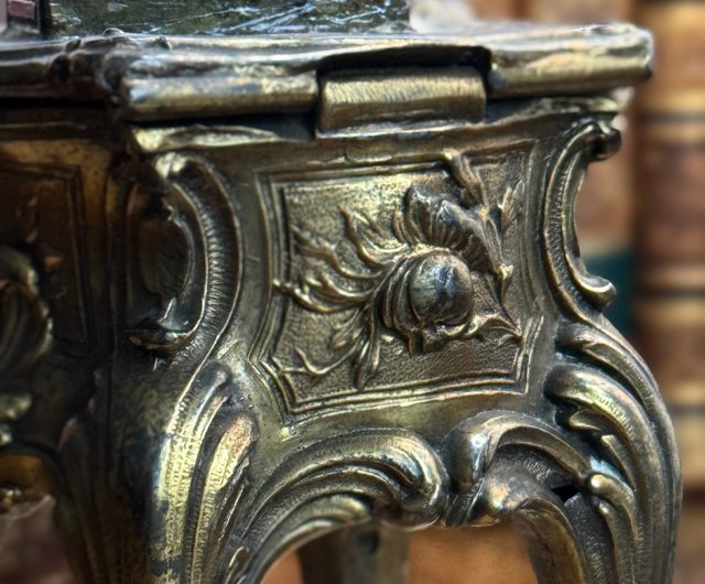 アクセサリー容器　フランス　アンティーク 50139-美しいフランスのロココ調アンティークジュエリーボックス
