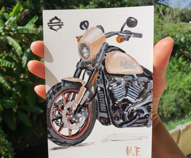ハーレーダビッドソン■歴代バイクイラスト額入りポスター■壁掛け◎■大型106cm smilemaker2525_f-23