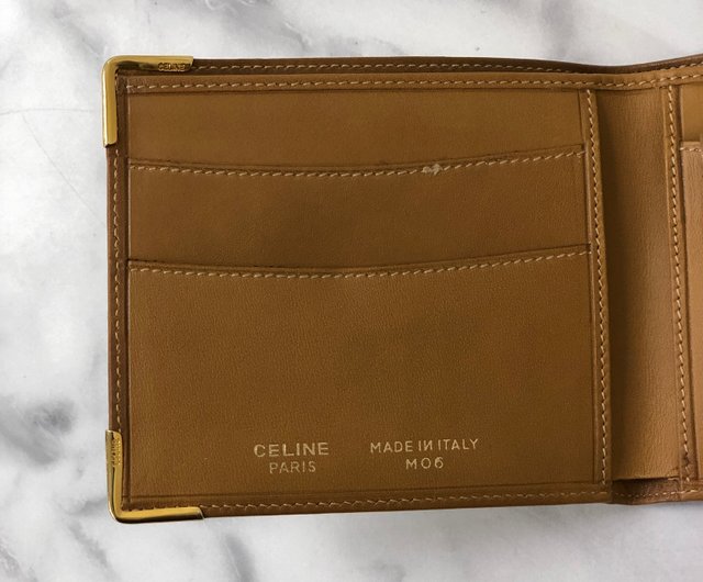 日本直送名牌中古包】CELINE セリーヌマカダム財布ホワイトレザー二つ折り財布vintage ヴィンテージオールド2psvih  solo-vintage｜皮夾/長短夾/錢包人氣榜- Pinkoi