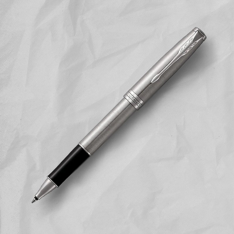 PARKER 派克 卓爾系列 鋼桿白夾 鋼珠筆 免費刻字 - 鋼珠筆 - 其他金屬 銀色