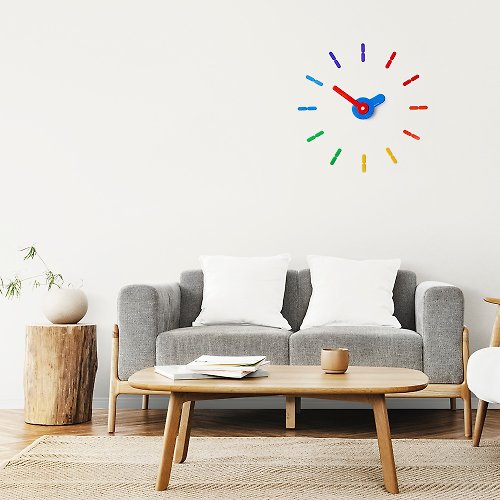 ontime On-Time Wall Clock Peel and Stick V1M Rainbow 56-60 Cm.