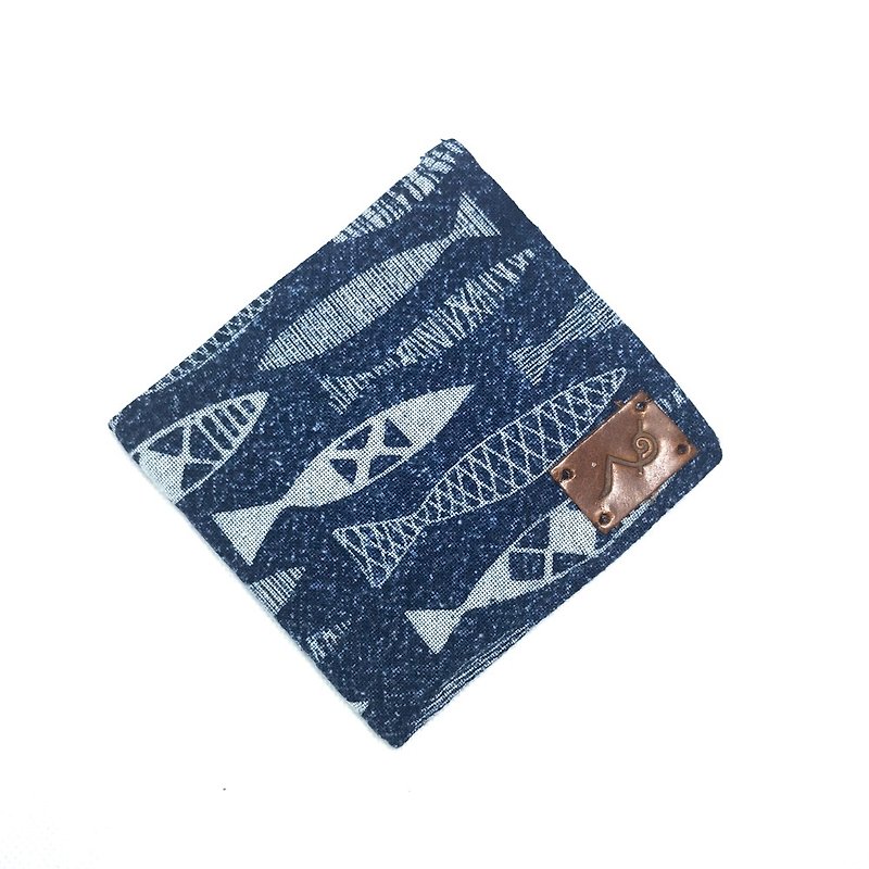 Short wallet - Wallets - Cotton & Hemp Blue