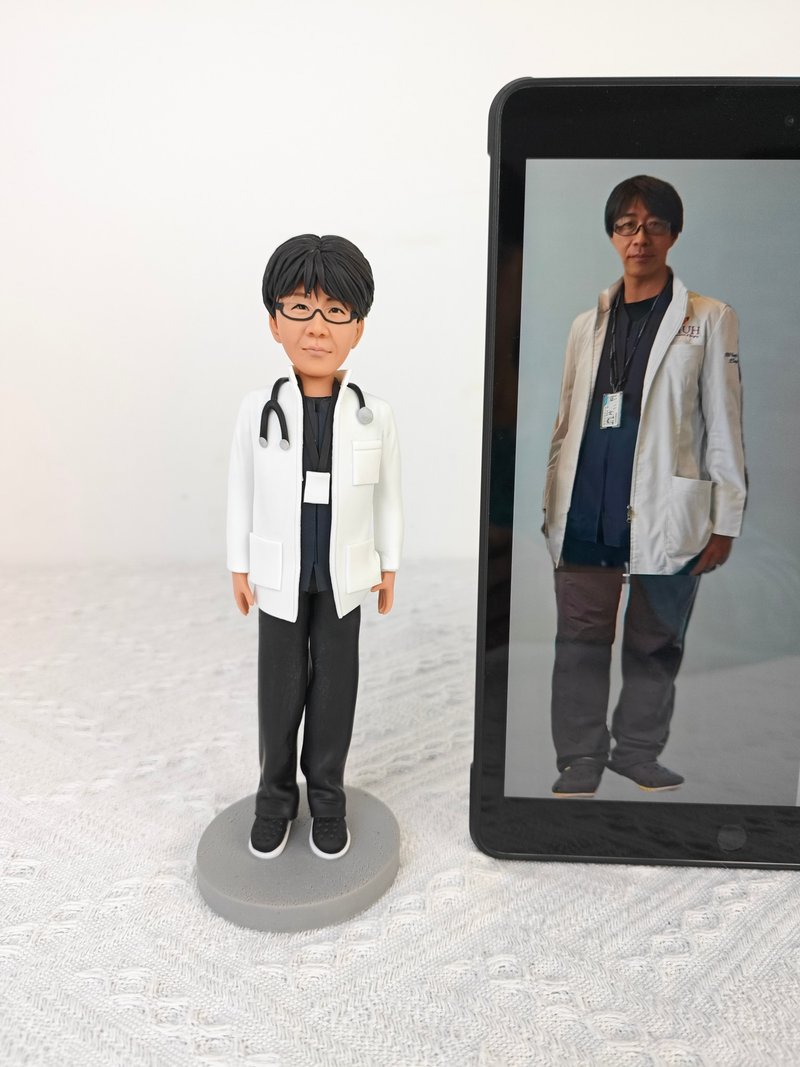 客制化人物公仔 人偶 3D人像畫 似顏繪 肖像 定制 生日 紀念 禮物 - 公仔/玩偶 - 黏土 多色