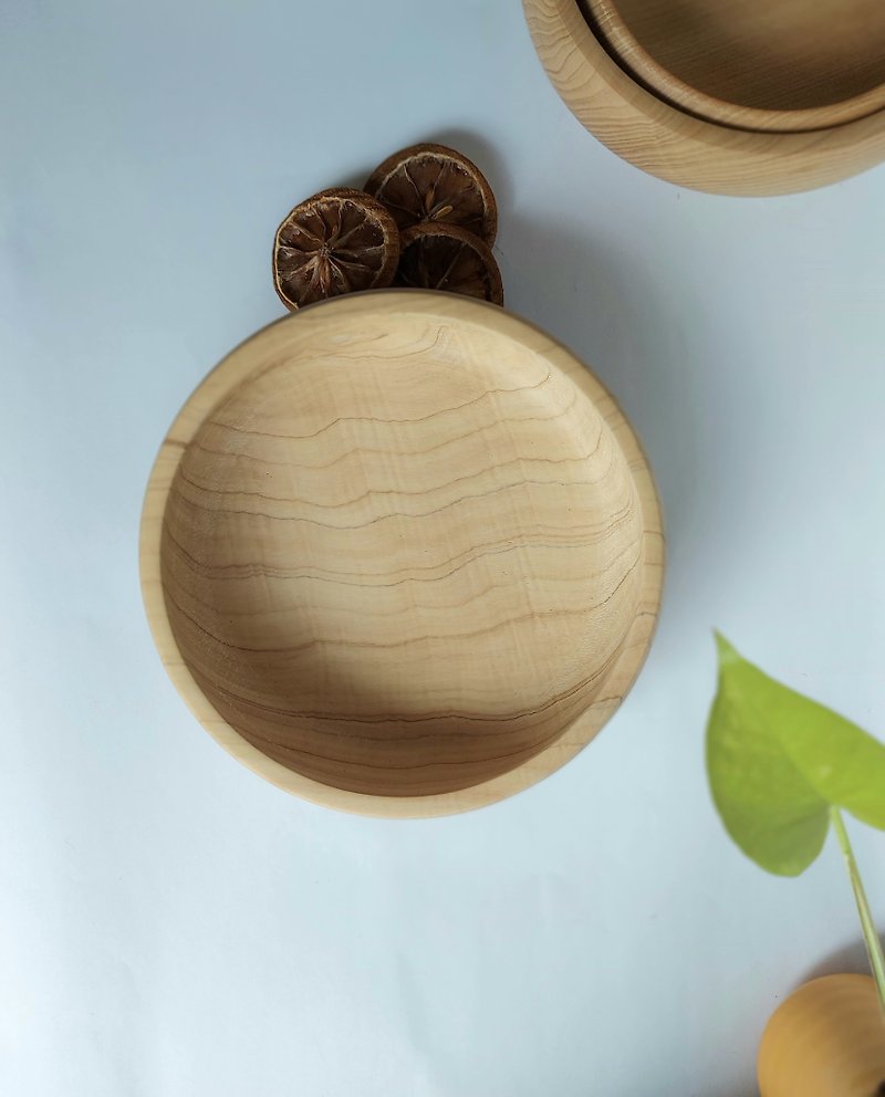 【Hinoki plate_medium】Taiwanese cypress/plate/jewelry plate/display plate_single - Plates & Trays - Wood 