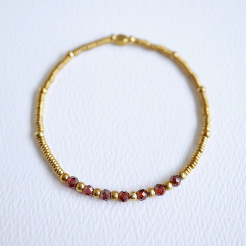 ITS-B915 [Bronze stone-variety birthstone birthstone] / Bronze an elastic wristband. - Bracelets - Other Metals Gold