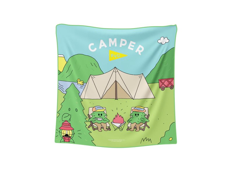 Camper puu color hanging cloth camping decoration home - ชุดเดินป่า - วัสดุอื่นๆ 