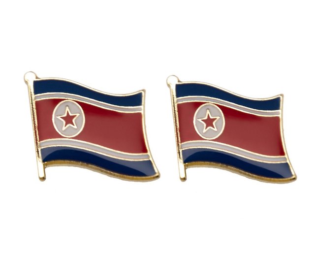 北朝鮮北朝鮮ナショナルバッジメタルバッジ国旗ジュエリーメタルバッジ ...
