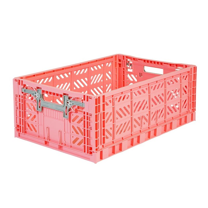 Turkey Aykasa Folding Storage Basket (L)-Apricot Powder - Storage - Plastic 