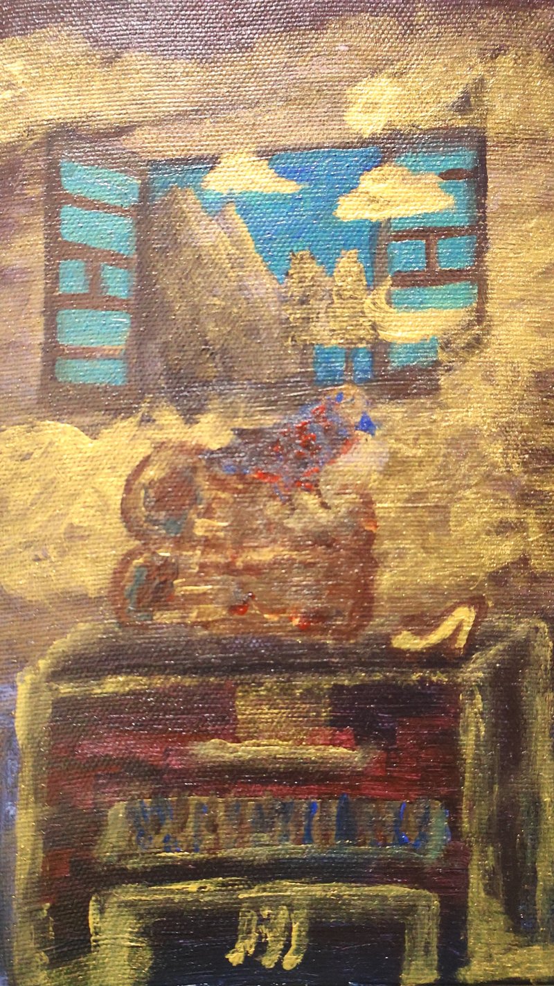油畫創作 含畫框 - 海報/掛畫/掛布 - 其他材質 