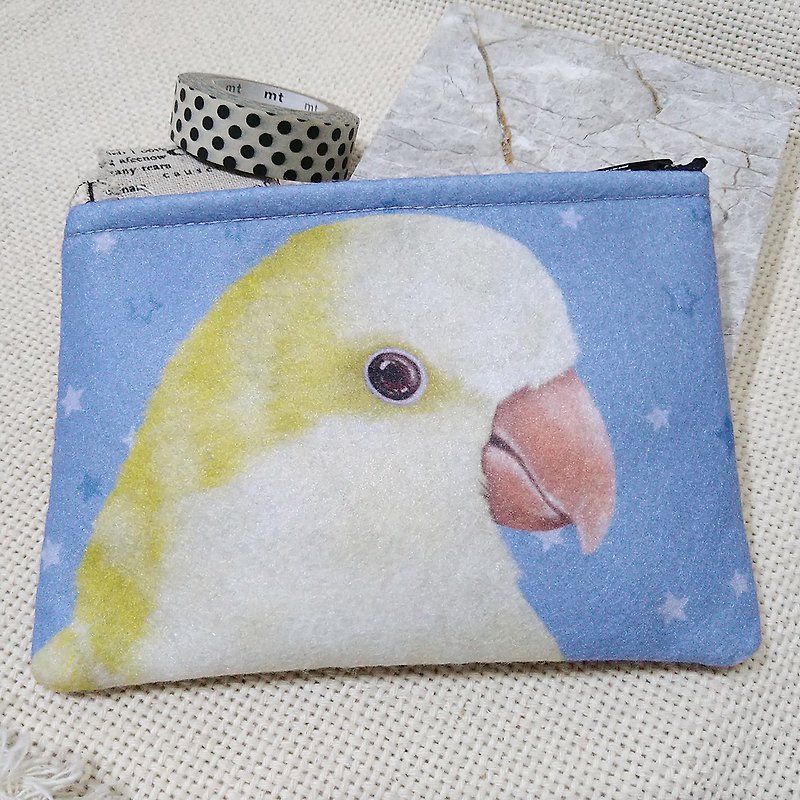 Yellow Monk Parrot-Nonwoven Coin Purse - Coin Purses - Other Man-Made Fibers 