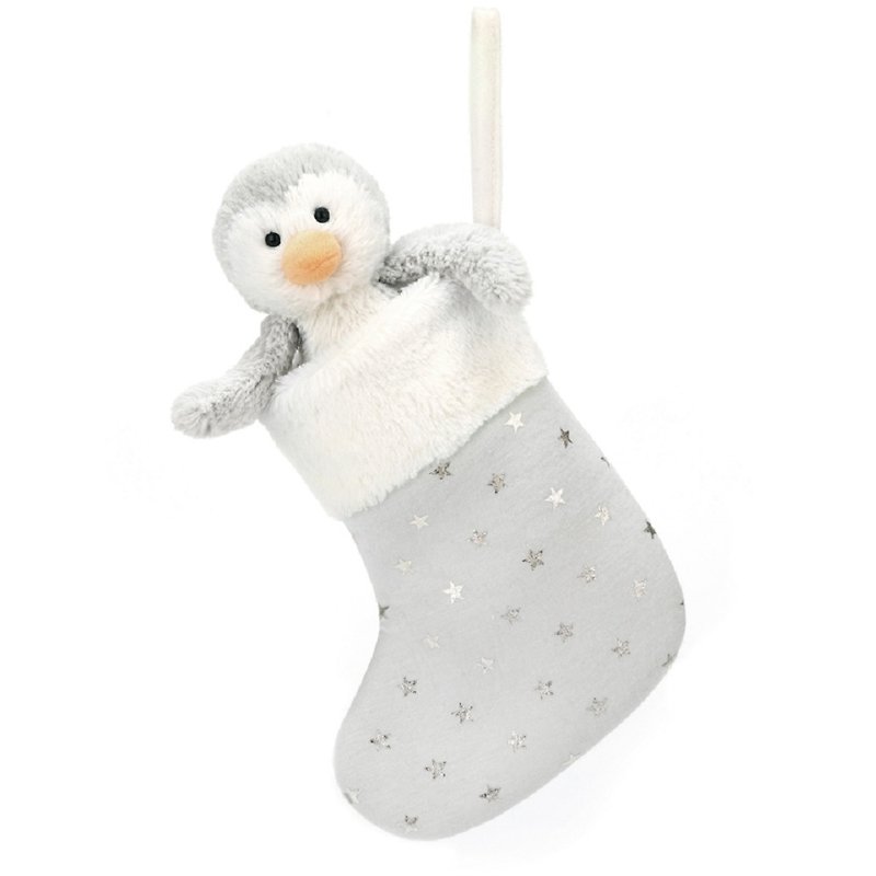 Jellycat Bashful Penguin Stocking 企鵝聖誕襪 23公分 - 公仔模型 - 聚酯纖維 