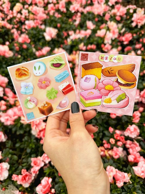 Planet 980 日式和菓子系列 食物繪 小型明信片