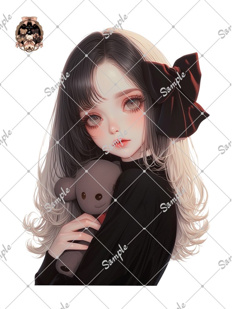 オリジナル人物ステッカー - 貼紙 - 紙 