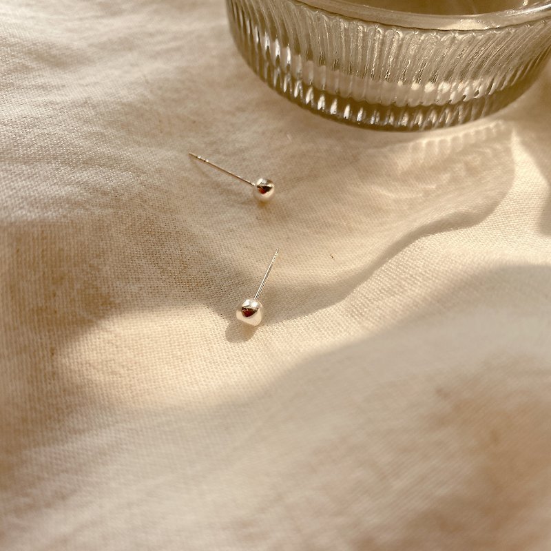 Simple day-Silver earrings - Earrings & Clip-ons - Sterling Silver Silver