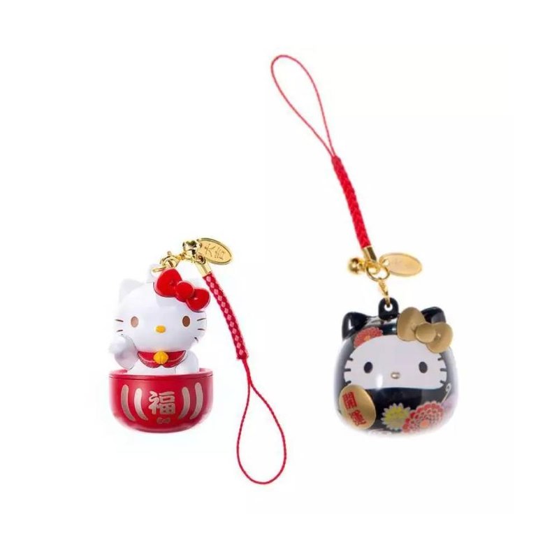 HELLO KITTY達摩造型悠遊卡(招財/和風) - 造型悠遊卡/交通卡 - 其他材質 