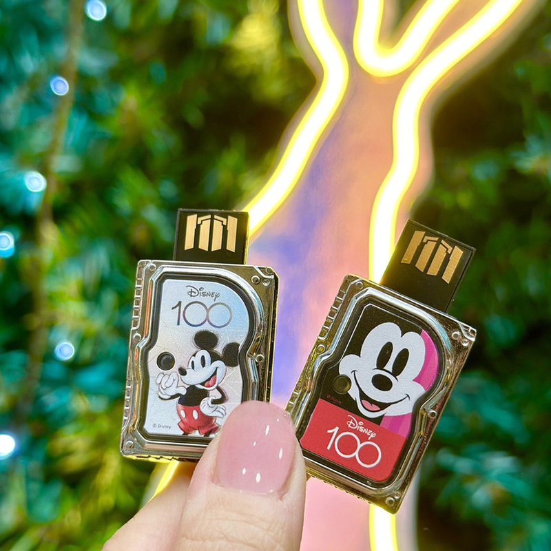 【童趣生活】迪士尼100周年米奇迷你硬碟造型隨身32GB任選一入 - USB 隨身碟 - 其他材質 紅色