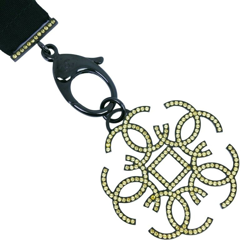 【日本直送】シャネル CHANEL ストラップ ネックレス ラインストーン 黒 B17S 約54.5g レディース【中古】 - 項鍊 - 羽絨 黑色