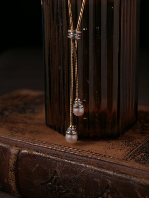 鑲珹古董珠寶 20世紀下半葉 法國 近代老件 珍珠晨縷項鍊