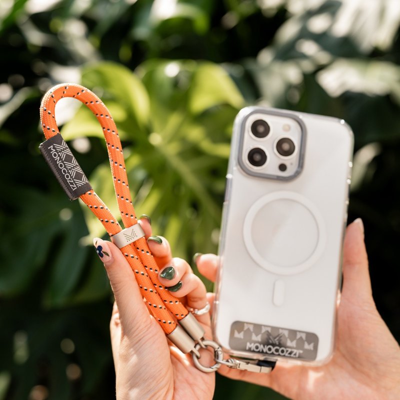 ESSENTIALS | Rope Wrist Strap for iPhone - Terracotta - Lanyards & Straps - Polyester Orange