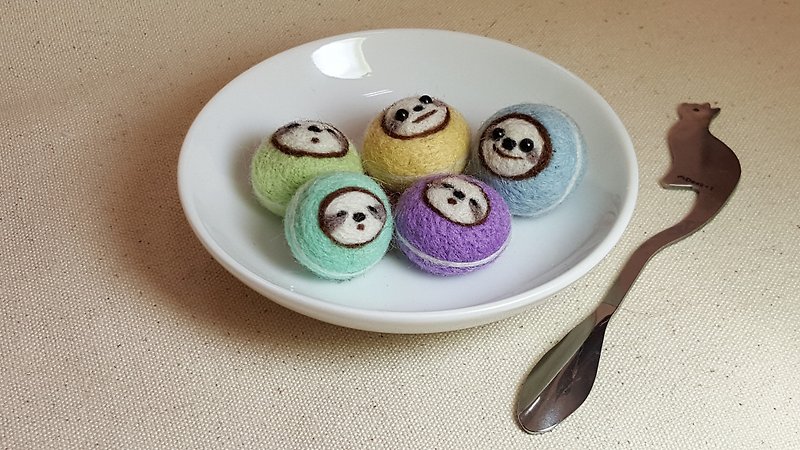 Original wool blanket smile small lazy head series pin / strap (full house full 599 free, add to pay attention to over 699 and then discount 10 yuan discount Oh! - Brooches - Wool 