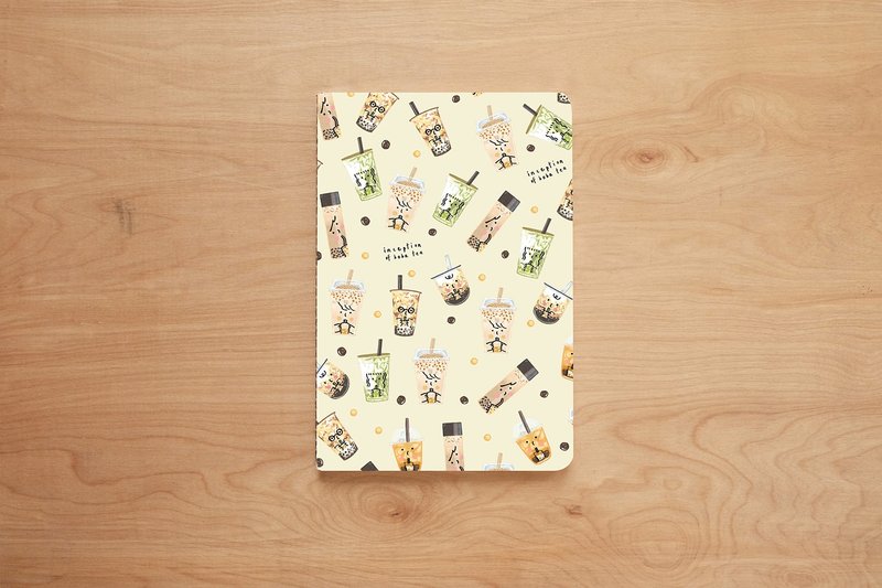 Large Notebook : Inception of BoBa Tea - 筆記本/手帳 - 紙 橘色