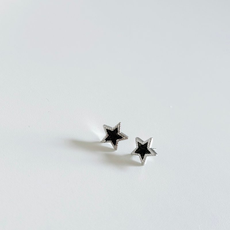 不鏽鋼 星星 胎毛 母乳耳環 - 嬰兒手鍊/飾品 - 不鏽鋼 