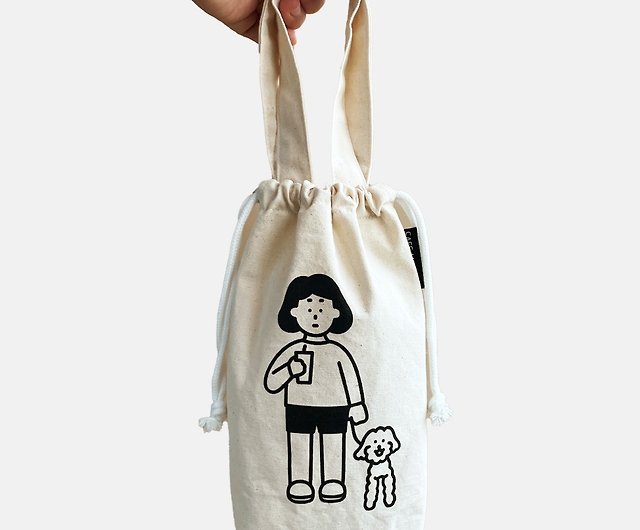 Drawstring Tumbler Bag - Shop CAFE AND HOF Drawstring Bags - Pinkoi