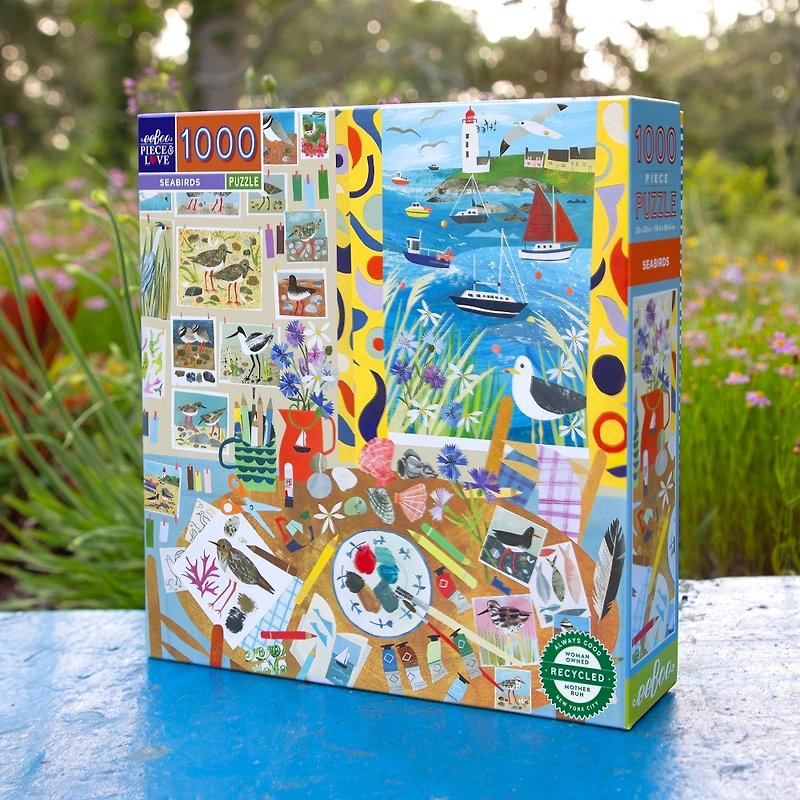 eeBoo 1000 Piece Puzzle - Seabirds 1000 Piece Puzzle Seabirds - เกมปริศนา - กระดาษ หลากหลายสี
