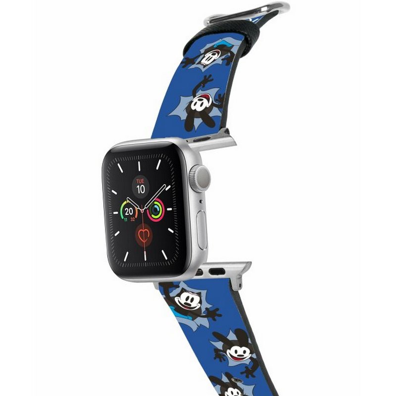 迪士尼100週年奧斯華十字壓紋牛皮Apple Watch真皮皮革錶帶 5546 - 錶帶 - 真皮 