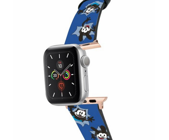 ディズニー100周年 オズワルド クロス型押しレザー Apple Watch