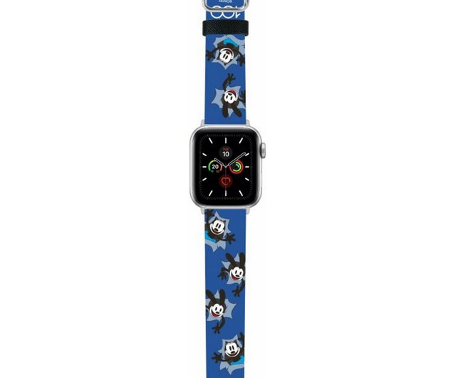 ディズニー100周年 オズワルド クロス型押しレザー Apple Watch 本革