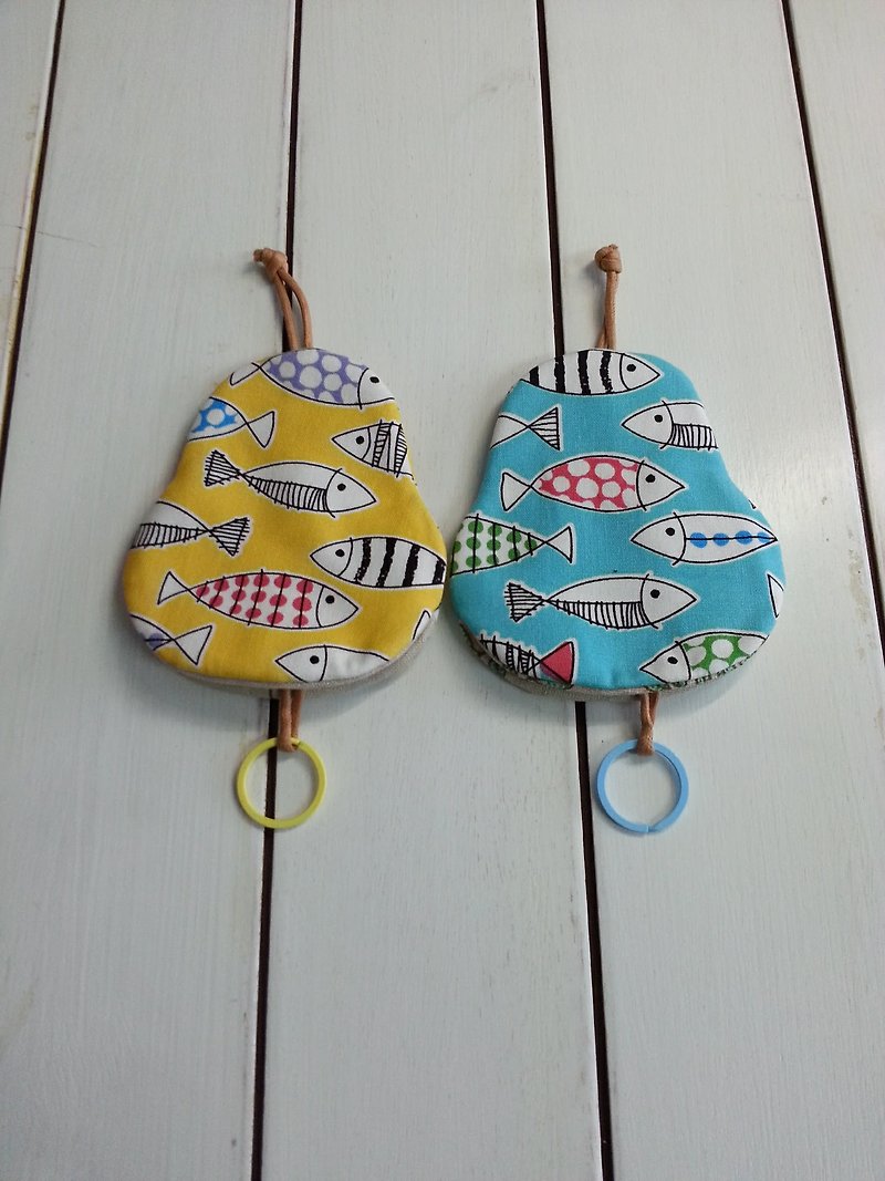 Fish pear key case【K170110】 - Keychains - Cotton & Hemp Multicolor