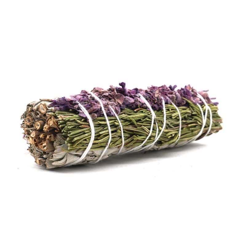 Faiza Naturals 加洲薰衣草&迷迭香配白鼠尾草煙薰棒 4寸 真空 - 香氛/精油/擴香 - 植物．花 綠色