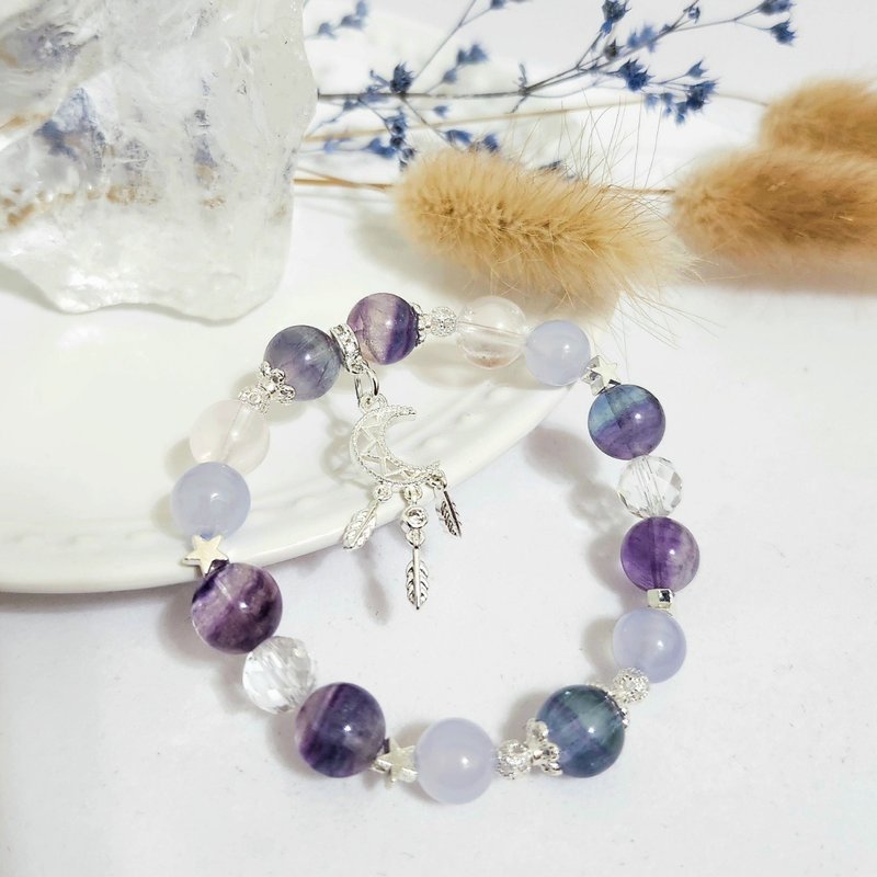 星月童話/得人緣桃花、增強溝通能力之水晶 - 手鍊/手環 - 水晶 紫色