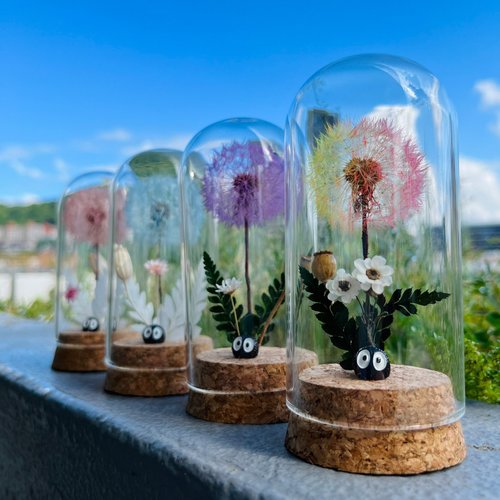 Floral Footprint studio 竹跡手創館 蒲公英 彩色精靈 小森林 微景觀 教師 永生花 交換禮 宮崎駿