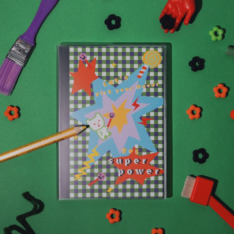 馬卡龍腳趾圖文手帳 無時效 萬年曆 霧面書套 | 爆炸糖果店 - 筆記本/手帳 - 紙 多色