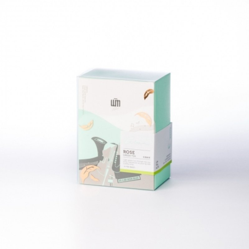 玫瑰綠茶 - 茶葉/茶包/水果茶 - 紙 綠色