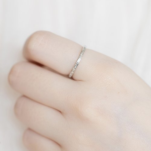 喜羊羊happy sheep jewelry 純銀石紋質感戒指 可調式戒指