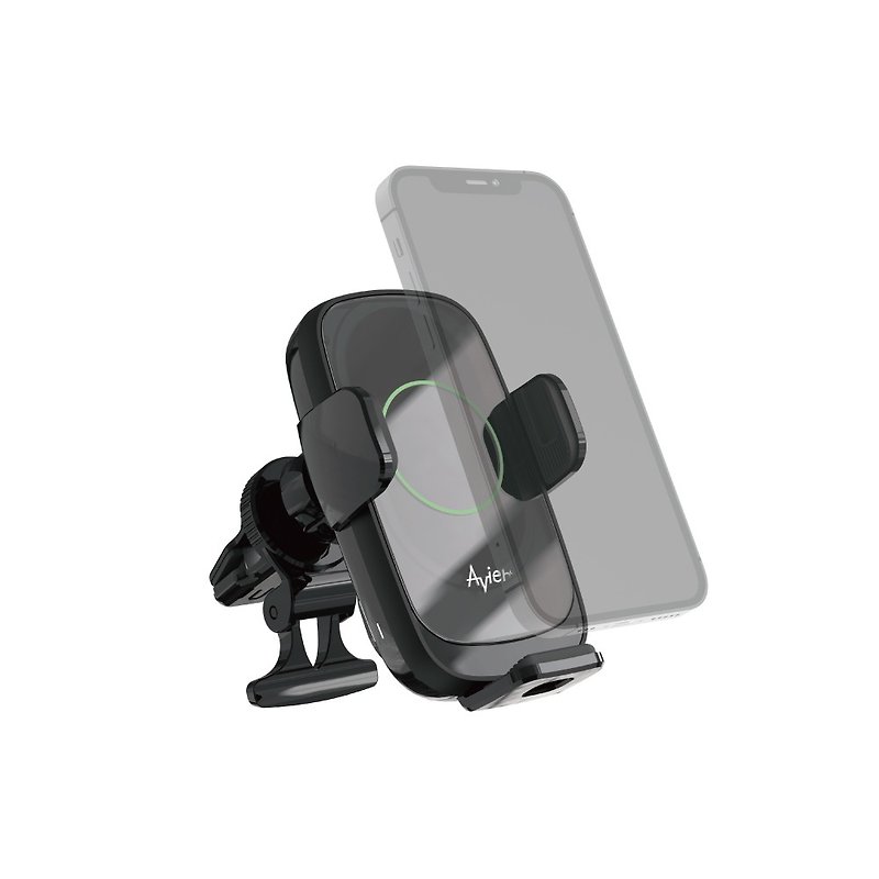 【Avier】VeeHold 15W Qi Wireless Charging Frame-Automatic Alignment Induction Coil - ที่ชาร์จไร้สาย - พลาสติก สีดำ