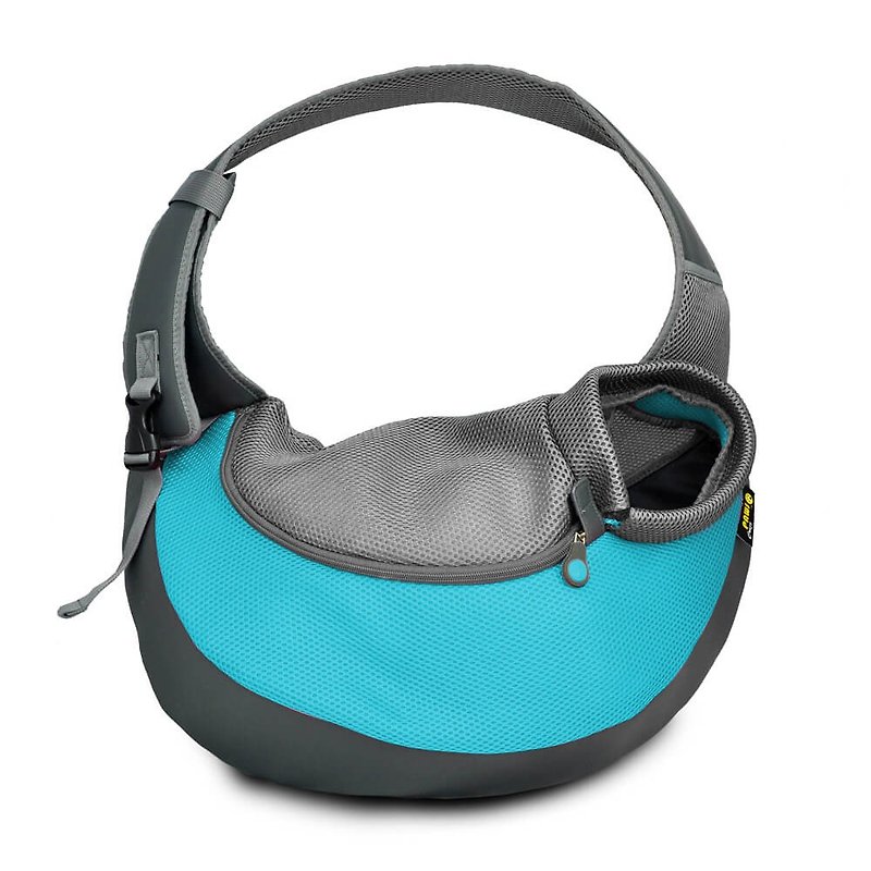 運動風寵物側背包-輕巧軟底款-S號 - 寵物袋/外出包 - 聚酯纖維 藍色