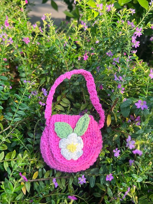allofcrochet Mini blossom pink - coin purse