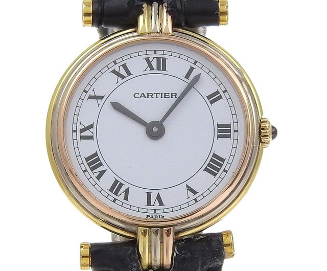 日本直送】カルティエCARTIER マストヴァンドーム腕時計K18ゴールド×型