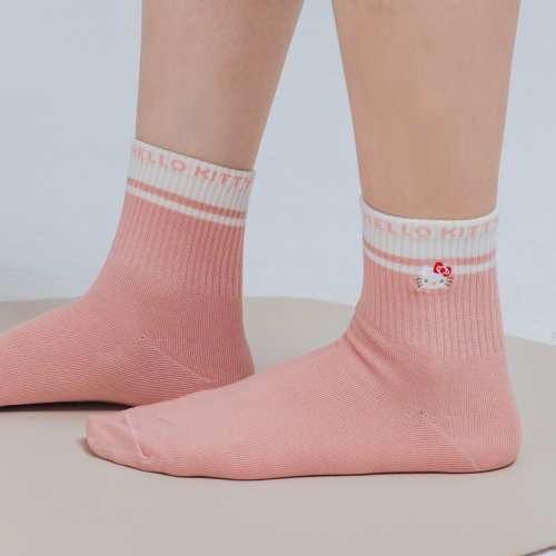 キティ　1脚 ハローキティ 靴下 スニーカーソックス ヒョウ柄キティちゃん