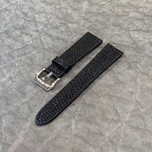 リザードの時計ベルト ブラック 18mm-16mm【スタンダード リザードの時計ベルト ブラック 18mm-16mm【スタンダード