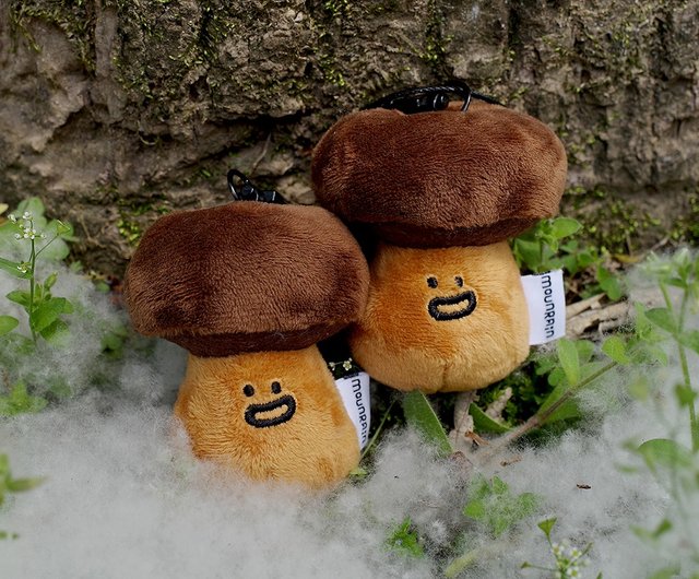 雨過山オリジナル ポルチーニ茸のふわふわチャーム かわいいきのこ型