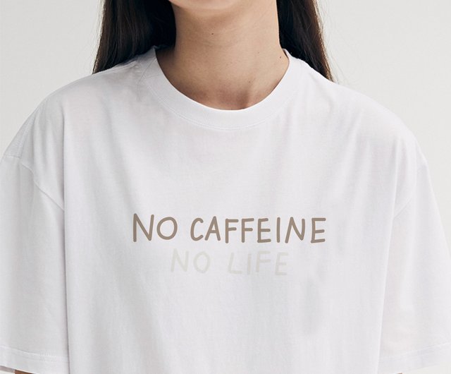 NO CAFFEINE NO LIFE カラーチェンジTシャツ（ホワイト） - ショップ