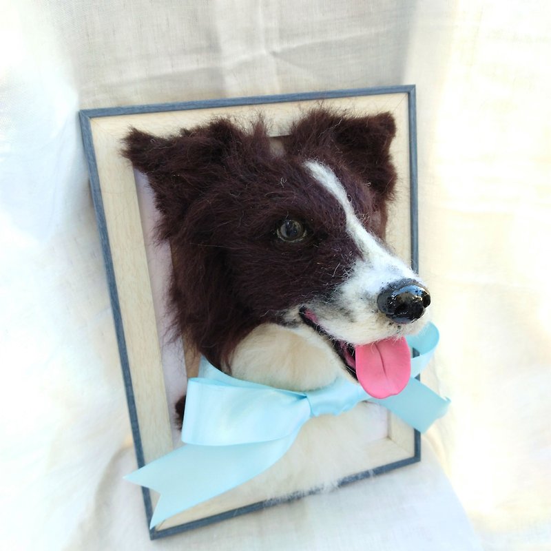 Pet dog wool felt photo frame - อื่นๆ - ขนแกะ 