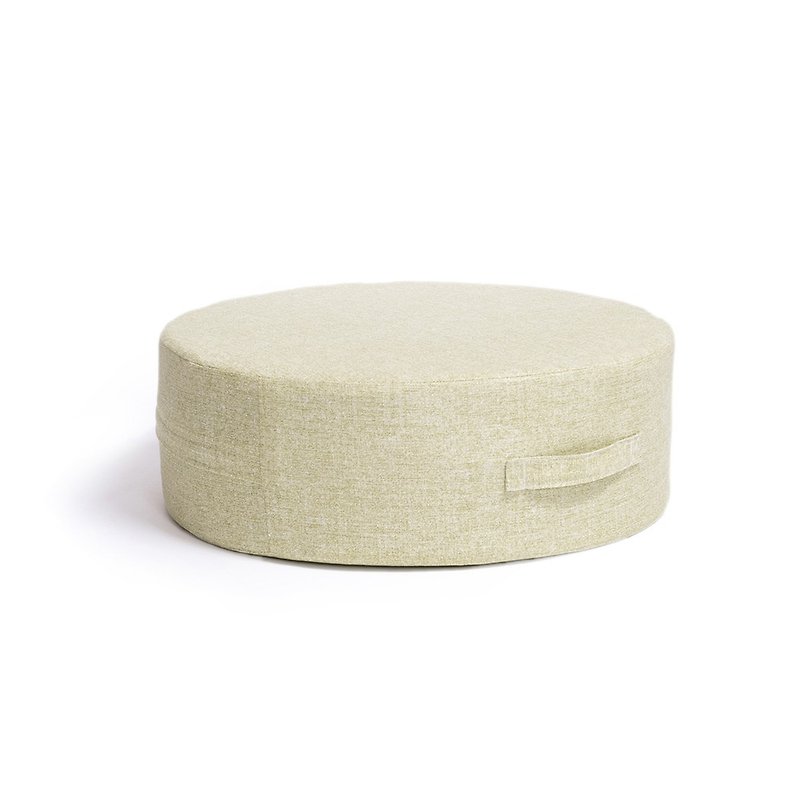 Japanese style pressure-free cushion-green (round) - Other Furniture - Cotton & Hemp 